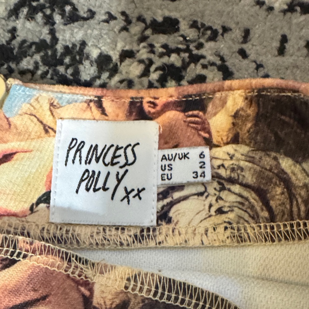 Princess Polly Renaissance Print Micro Mini Skirt - Picture 2 of 9
